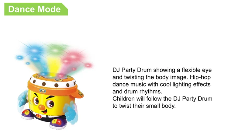 Детская игрушка музыкальный инструмент игрушки многофункциональный электрический DJ Pat барабан с светильник и музыка ручной барабан головоломка игрушки для детей Подарки