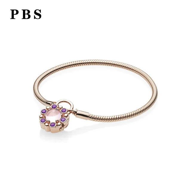 

PBS 100%925 Sterling Silver Original Copy High-quality 1:1 Exquisite Bracelet Logo Plating Rose Gold Free Shipping