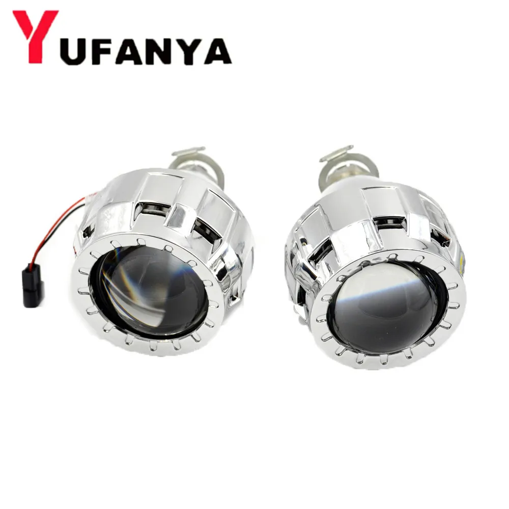 2pcs 2.0 inch hid bixenon lens car projector lens mini h1 hid projector