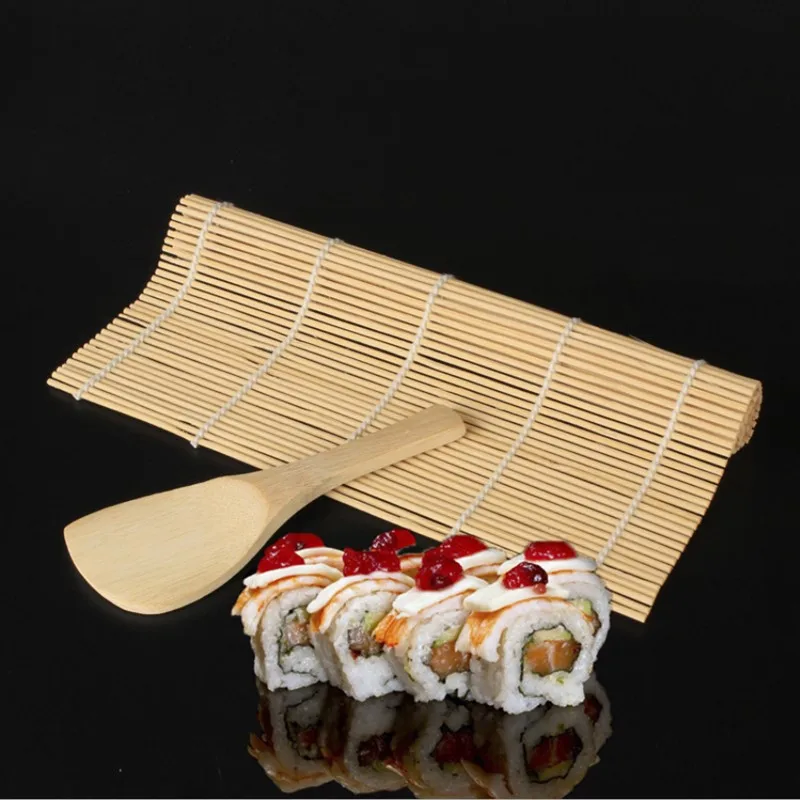 

Bamboo Mat for Sushi Set Sushi Mold Onigiri Rice egg Roll Rice Maker Sushi Roller Perfect Magic Roll & 1x Spreader