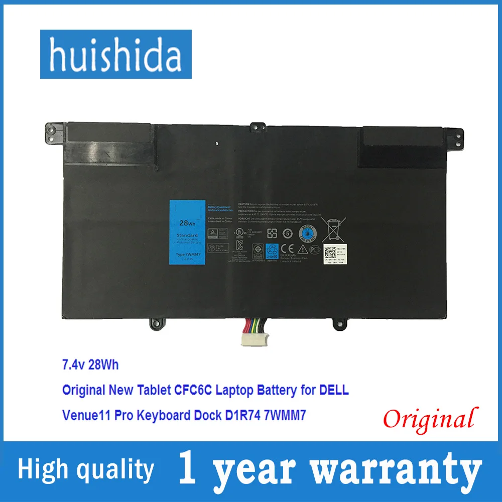 7 4 В 28wh 7wmm7 новый оригинальный аккумулятор для ноутбука Dell CFC6C CP305193L1 D1R74 VENUE 11 pro muelle