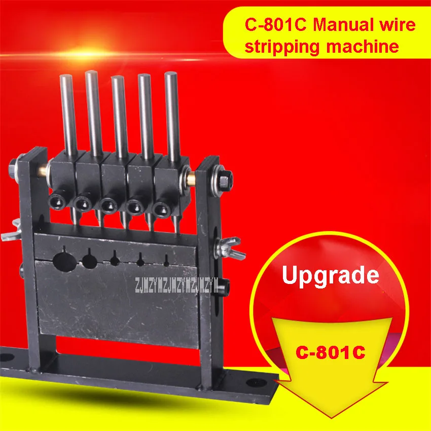 

New C-801C Manual Wire Stripping Machine Small Stripping Tool Waste Wire Old Cable Strapping Machine 1-30mm Diameter Hot Selling