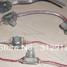 50 шт. DC5V WS2811 светодиодный пиксельный узел, с прозрачной провода; Размер: L26mm* W18mm* H22mm