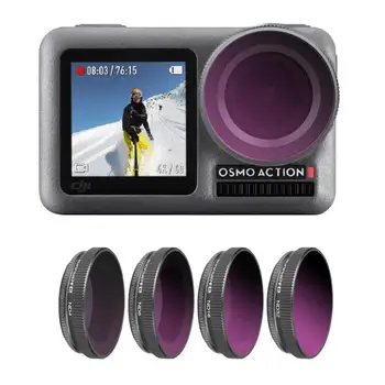 

Lens Filters for DJI OSMO ACTION Camera Lens Filter Sets CPL/UV/ND 4/8/16/32 Camera Filter for DJI Action Camera Accessories