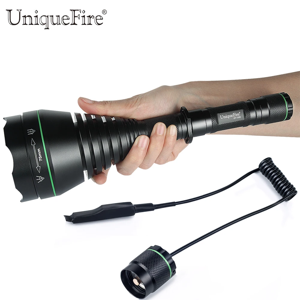 UniqueFire Powerful IR Hunting Flashlight UF-1508 T75 850nm Led Zoomable Lens Tactical Flashlight Lamp with a Rat Tail Switch UniqueFire Powerful IR Hunting Flashlight UF-1508 T75 850nm Led Zoomable Lens Tactical Flashlight Lamp with a Rat Tail Switch