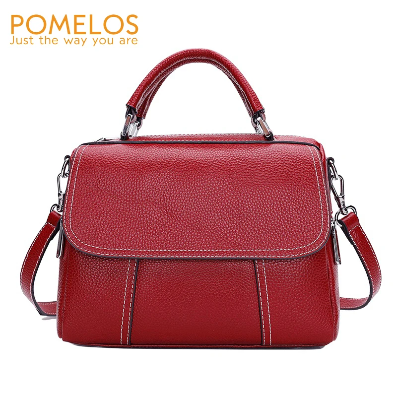 

POMELOS Brand Crossbody Bags For Women Genuine Leather Bags For Women High Quality Shoulder Bag Luxury Designer Handbags 2019