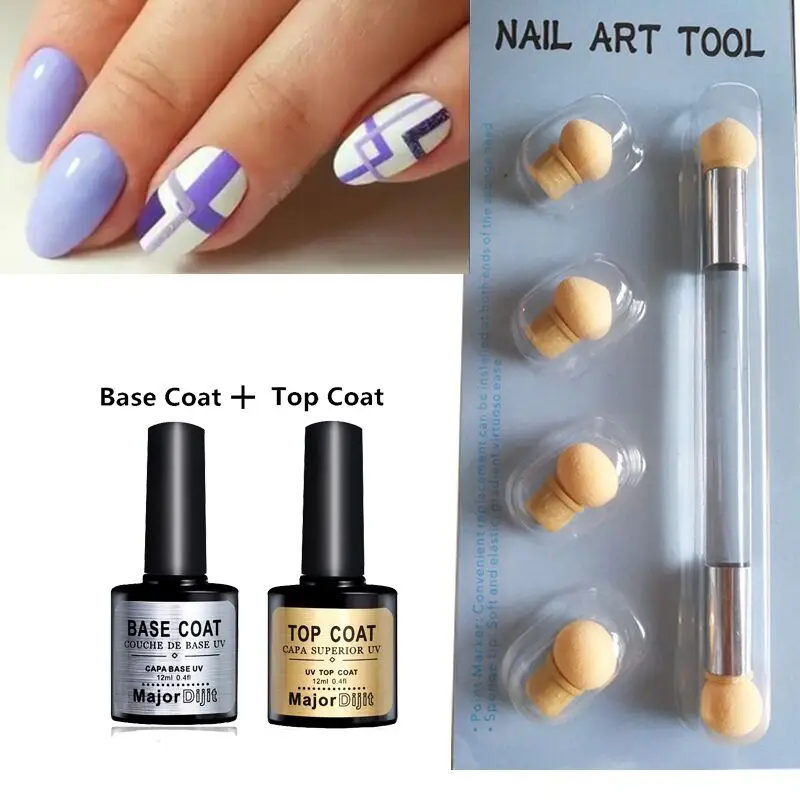 

Aeropuffing Nail Art Kit Sponging Tool Gel Polishes Set Beautiful Manicure Women Nails art Salon Home Tool