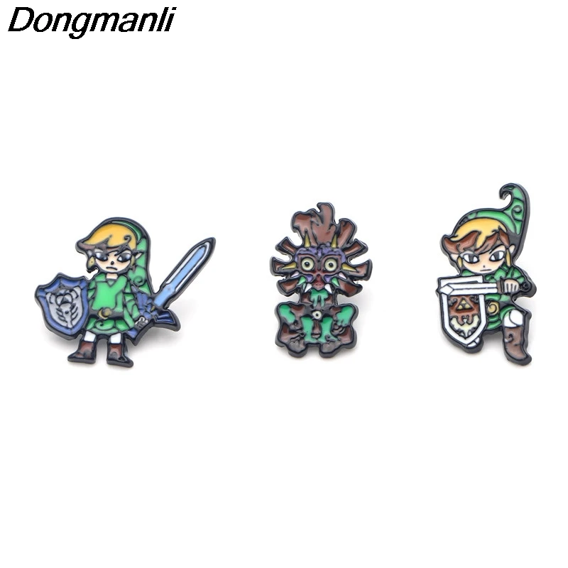 20 pcs/lot Wholesale Pins DMLSKY The Legend of Zelda Brooch Game Cool
