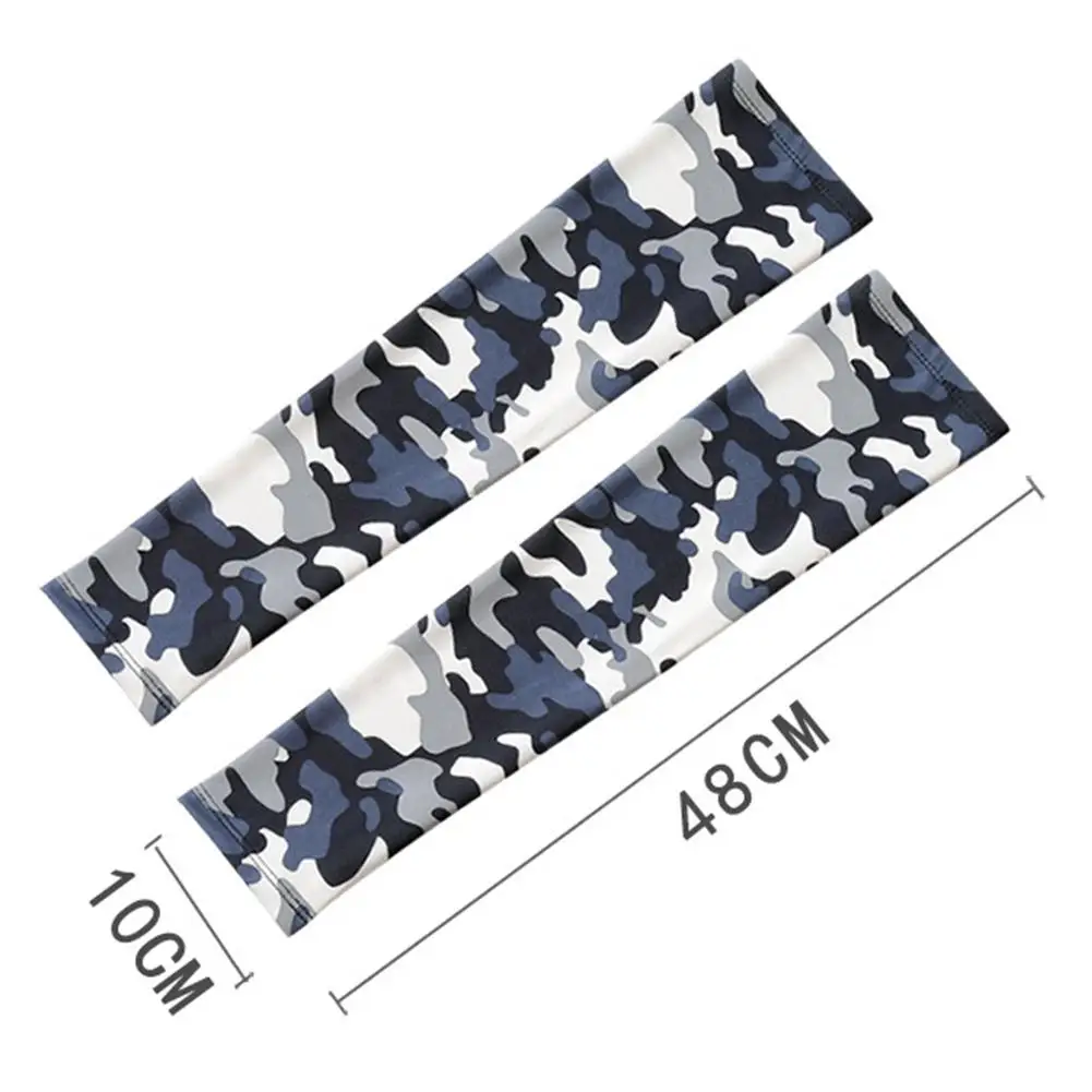 

Summer Ice Silk Sunscreen Cuff Outdoor Riding Driving UV Protection Arm Set Camouflage Men And Women Arm Guard Riding Sleeves
