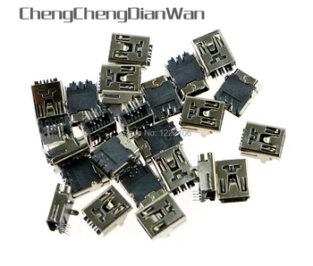 

ChengChengDianWan 200pcs/lot New 5Pins Mini USB Data Socket Data Tail Charging Jack for PS3 Controller