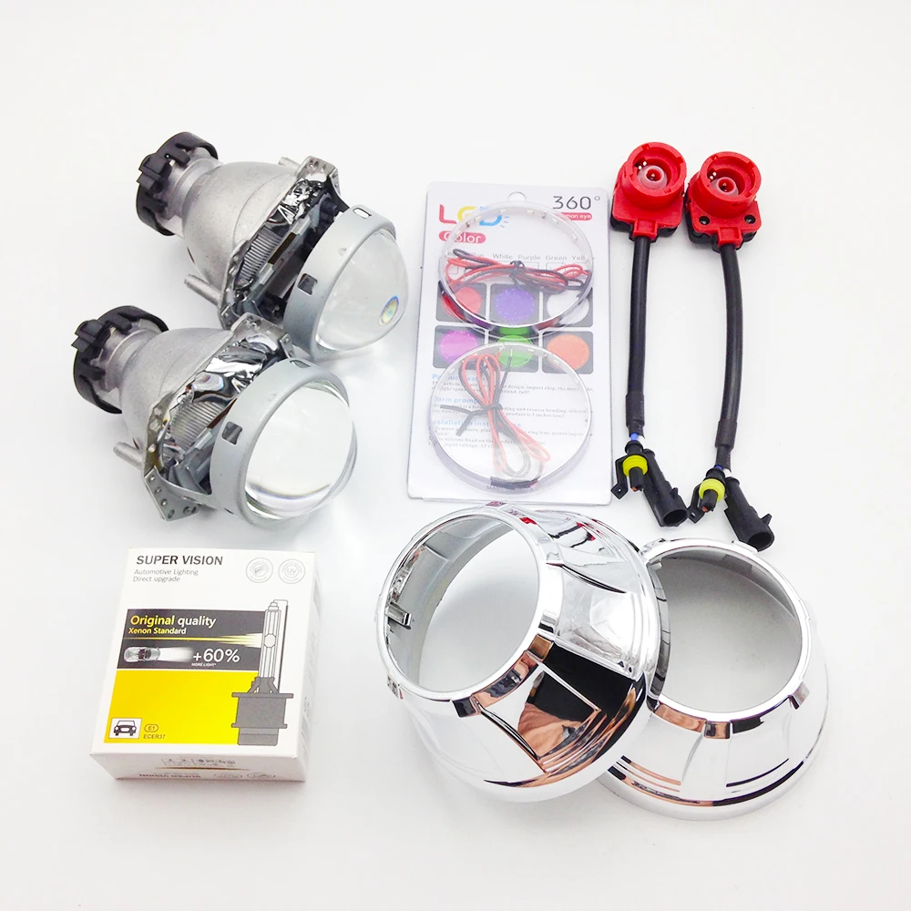 

3.0 inch Bi-xenon Hella 3R G5 Projector Lens HID D2S Shroud Devil Eyes Head Lamp Upgrade Super Lens Demon eye
