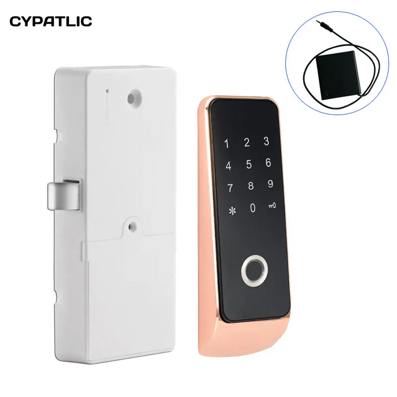 Cypatlic Digital Smart Password Biometric Fingerprint Lock Drawer