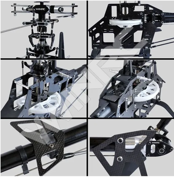 US $228.00 Rc Model 3d Arf Carbon Vwinrc 550e 6ch Rc Helicopter 6ch Flybar Kit Similar Trex 550e P2