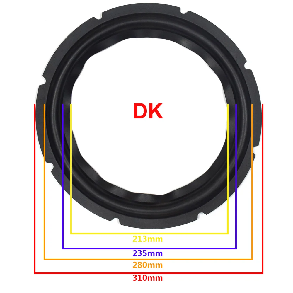 12 дюймов динамик резиновый объемный НЧ-динамик ремонт складной край сабвуфера кольцо DIY ремонт аксессуары динамик подвеска - Цвет: DK