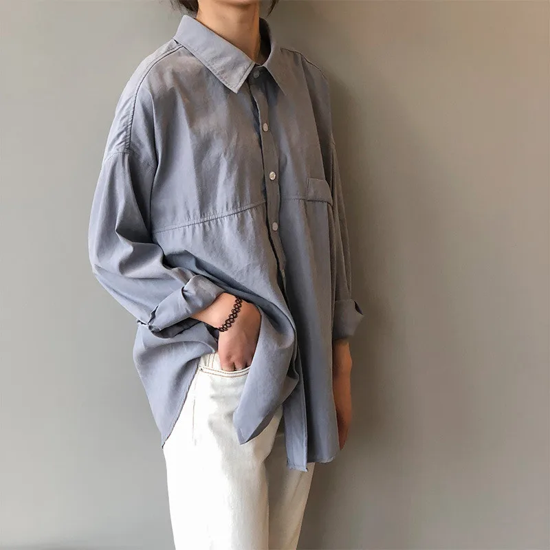 Vintage Women Blouse Shirts 2019 Autumn Korean Long Sleeve Women's Tops Blouses Blusas Roupa Feminina Tops High Quality Y6523
