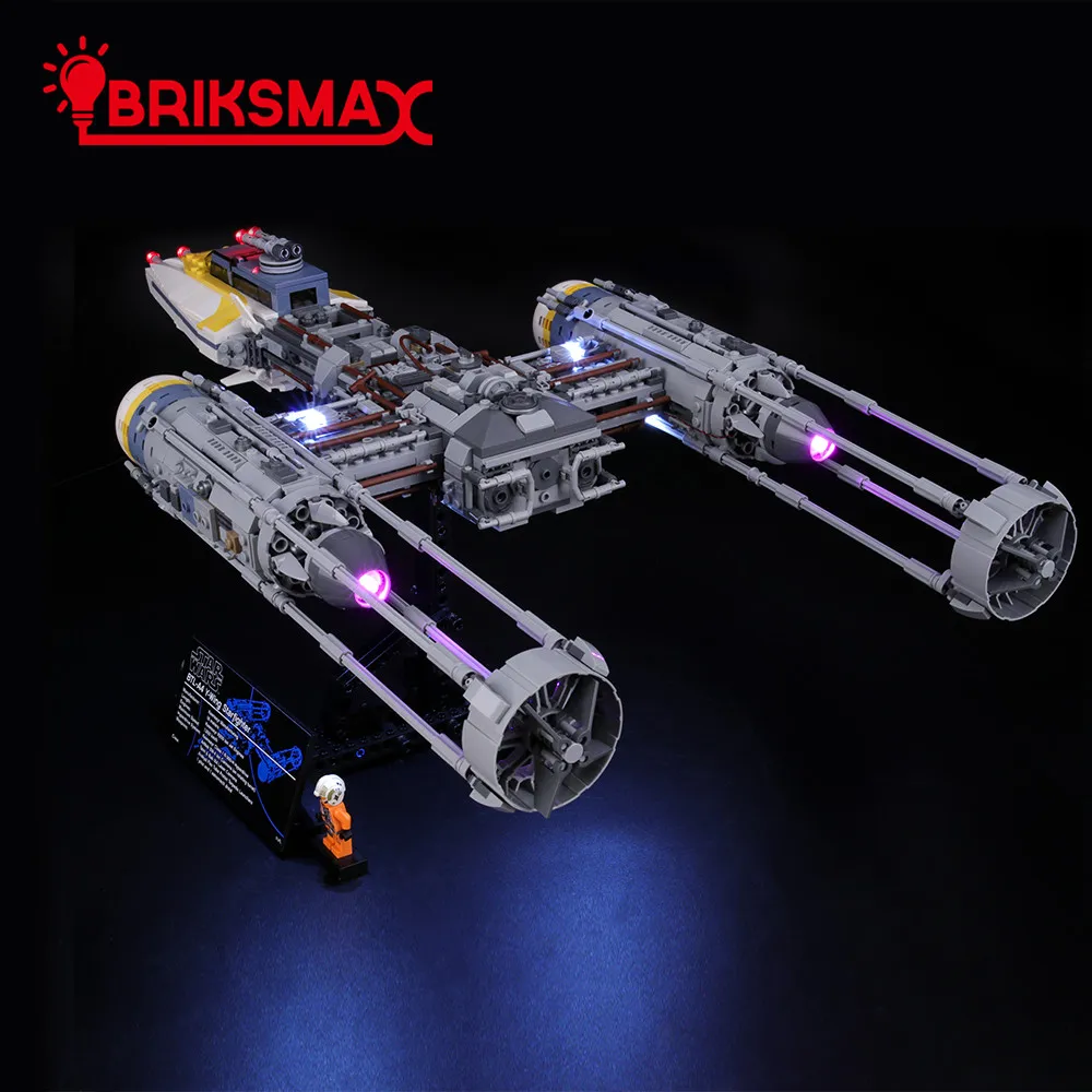 BriksMax комплект света для Y-Wing Starfighter строительные блоки совместимый комплект освещения с 75181(не включает модель