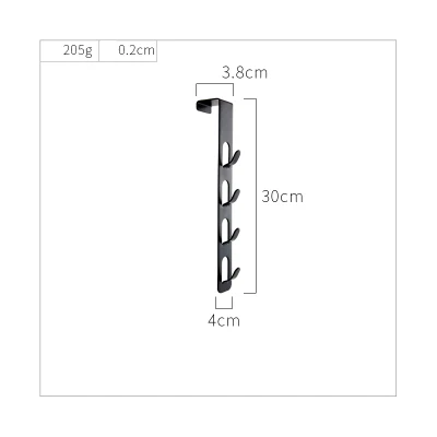 Ins белый скандинавский металл современный дизайн стены двери одежда халат J Тип крюк стойки для коридора кричать ванная комната черный пальто рельсы Декор - Цвет: 2