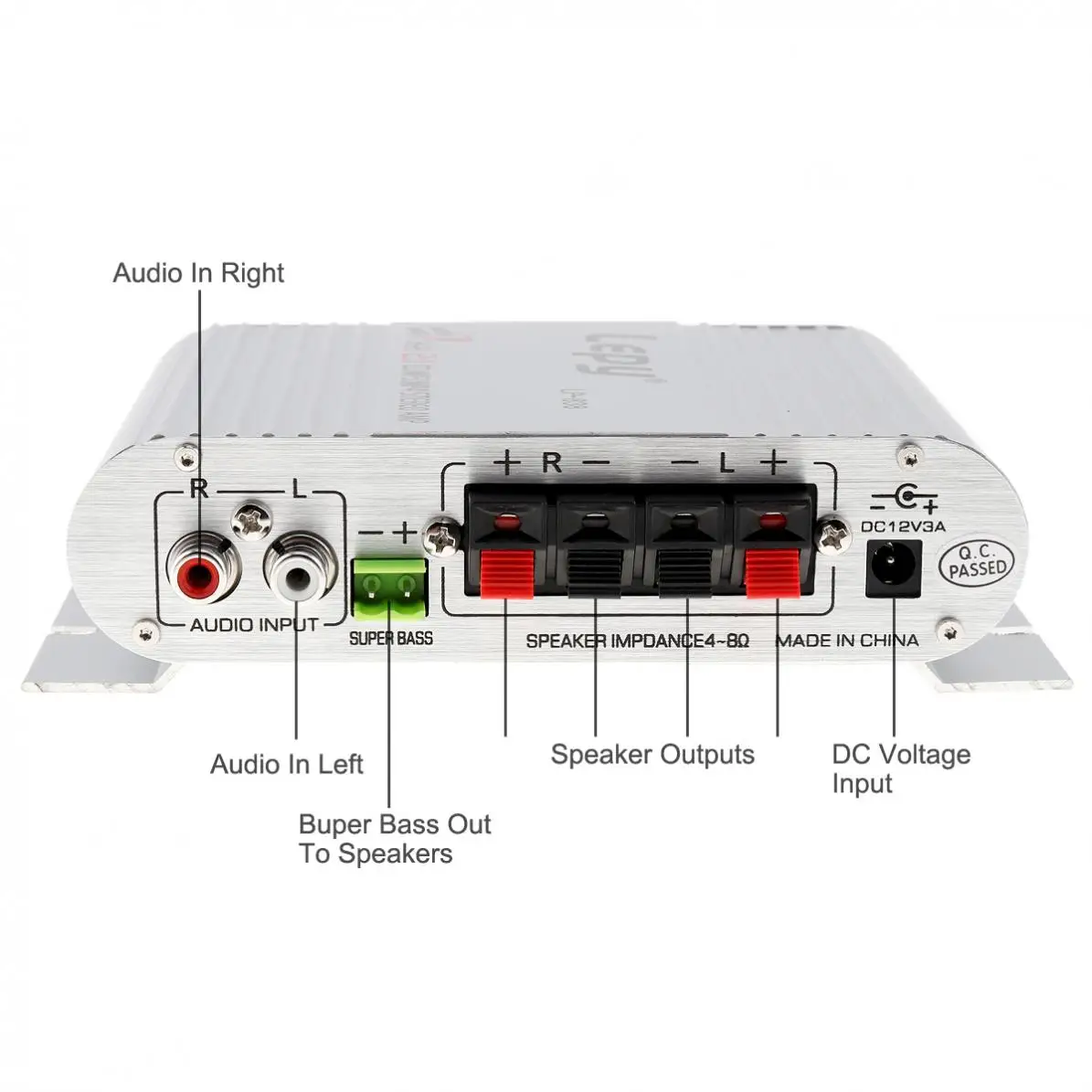 12V Мини Hi-Fi Авто стерео аудио Мощность усилитель руля радио MP3 стерео для автомобилей мотоциклов Главная