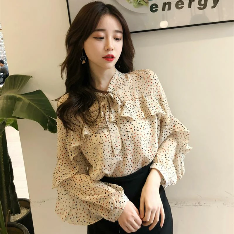 

Cheap wholesale 2019 new Spring Summer Autumn Hot selling women's fashion casual ladies work Shirts FP238