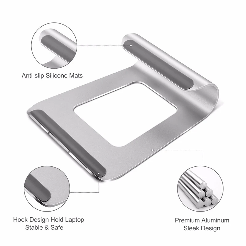 Продажа Arvin алюминиевый держатель для планшета, ноутбука, подставка для Macbook Air Pro retina 11 12 13 15 дюймов, охлаждающая подставка для ноутбука hp Dell