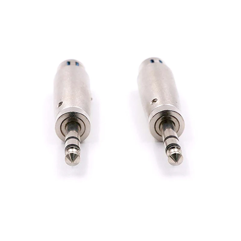 3 конт. xlr гнездо 1/4 &quot6 35 мм штекер стерео микрофон никелированный адаптер разъем