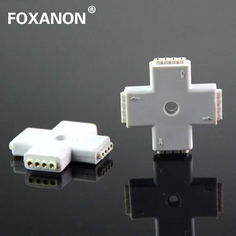 Удлинительный провод Foxanon 10 мм 4 контактный разъем rgb Светодиодная лента для ленты