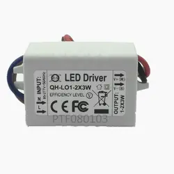 5 шт. постоянный ток светодио дный Driver1-2x3W 600mA3-7V3W 6 Вт 600mA 3 6 Вт внешняя лампа удара Питание трансформатор освещения