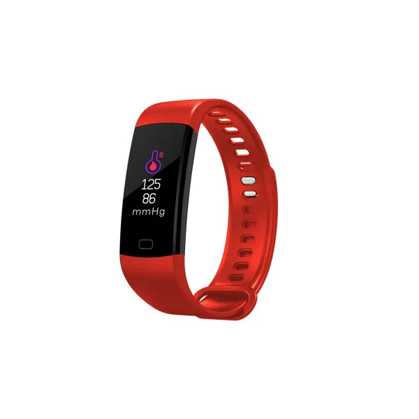 Умный Браслет Шагомер Смарт-браслет кровяное давление монитор сердечного ритма фитнес-браслет трекер активности часы для IOS PK mi 3 4 - Цвет: Red