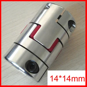 

10pcs/lot 14mm to 14mm Spider Shaft Coupling 14x14mm Jaw Flexible Coupling Plum Coupler Diameter 30mm Length 40mm (D30 L40)