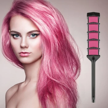 

1PC Color Hair Dye Comb Professional Temporary Hair Chalk Disposable Personal Salon Party 6 Colors Unisex Styling Tool TSLM2