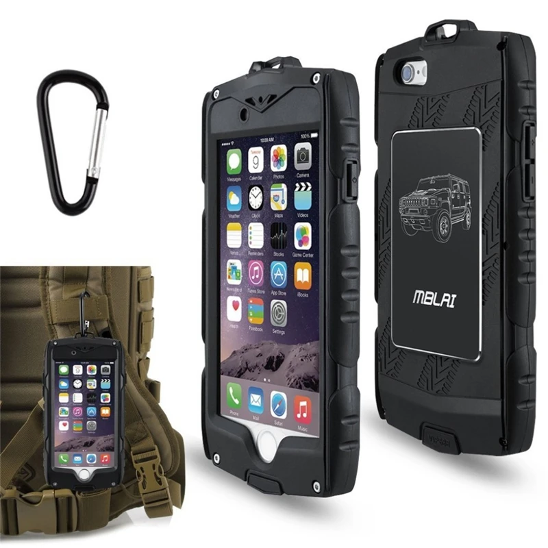 imágenes para De lujo Al Aire Libre Heavy Duty Armor Case para el iphone 6 s plus con Protector de Pantalla de Vidrio Templado A Prueba de Golpes para el iphone 6 plus imágenes para De lujo Al Aire Libre Heavy Duty Armor Case para el iphone 6 s plus con Protector de Pantalla de Vidrio Templado A Prueba de Golpes para el iphone 6 plus