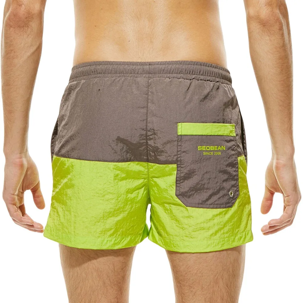 Сексуальные мужские шорты для плавания с CHAMSGEND талией, мужские шорты для плавания, плавательные трусы, спортивные сексуальные шорты для плавания, подарки, 1 шт - Цвет: Green