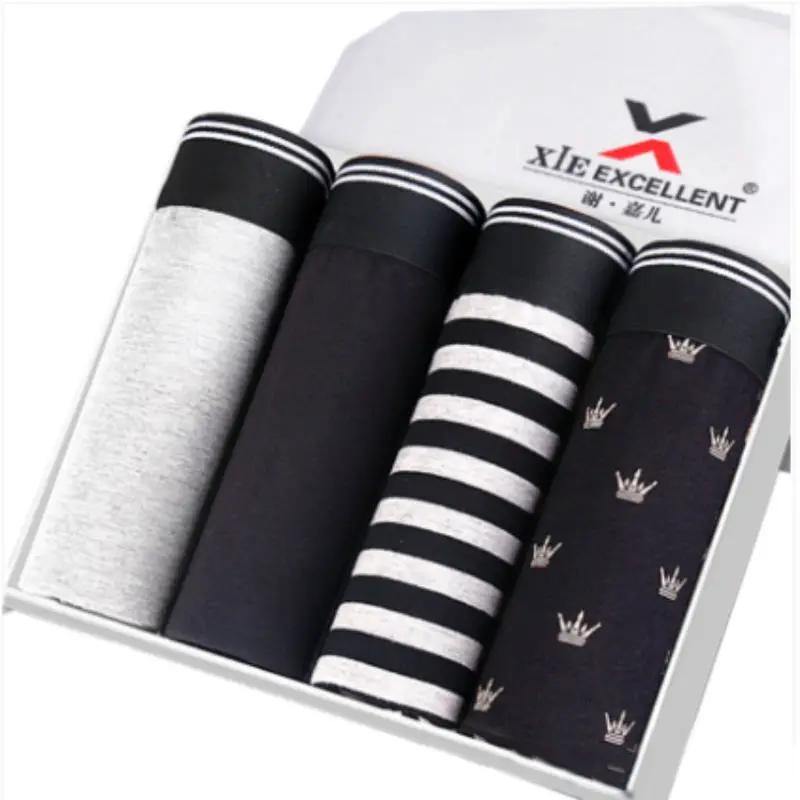 

4pcs/pack Mens Underwear Boxers Men Boxer Underpants Homme Slip Calzoncillos Cotton Male Panties Boxershorts Hombre Man Cuecas