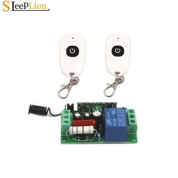 

Sleeplion AC 220V 10A Relay 1CH 315MHz 433MHz Remote wireless RF Switch 2 Transmitter+ Receiver 220V Switch Remote Controller