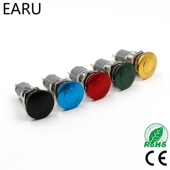 

DIY 16mm 19mm Metal Waterproof Push Button Switch Emergency Stop Mushroom Head Cap Colorful Green Red Elevator Lift Escalator