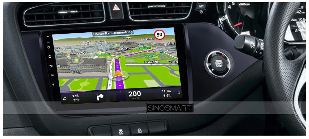 Excellent Sinosmart  Android 8.1 2Din IPS/QLED 2.5D screen car gps radio navigation player for Kia Ceed Left/Right driving 2013-2016 16
