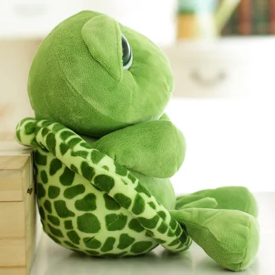 

1Pc 20cm Super Green Big Eyes Stuffed Tortoise Turtle Animal Plush Baby Toy Birthday/Christmas Gift For Kids Dropshipping