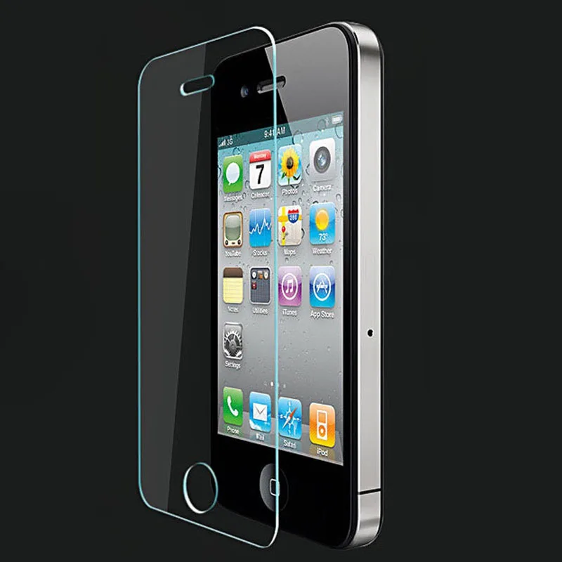 

0.3mm 2.5D Front and Back Tempered Glass for iPhone 4s 4 4G Anti-Explosion Protective Screen Protector Film For iPhone 4