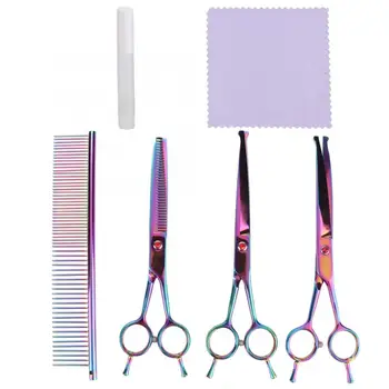 

7inch 3PCS Pet Dog Cat Professional Grooming Hairdressing Shear Scissors Set