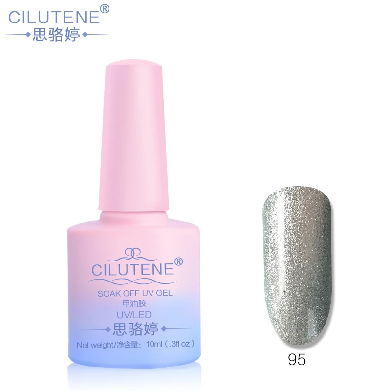Cilutene, 108 чистых цветов, долговечный цветной лак для ногтей, УФ-гель, лак для ногтей, цветной лак для ногтей, маникюрный макияж - Цвет: 95