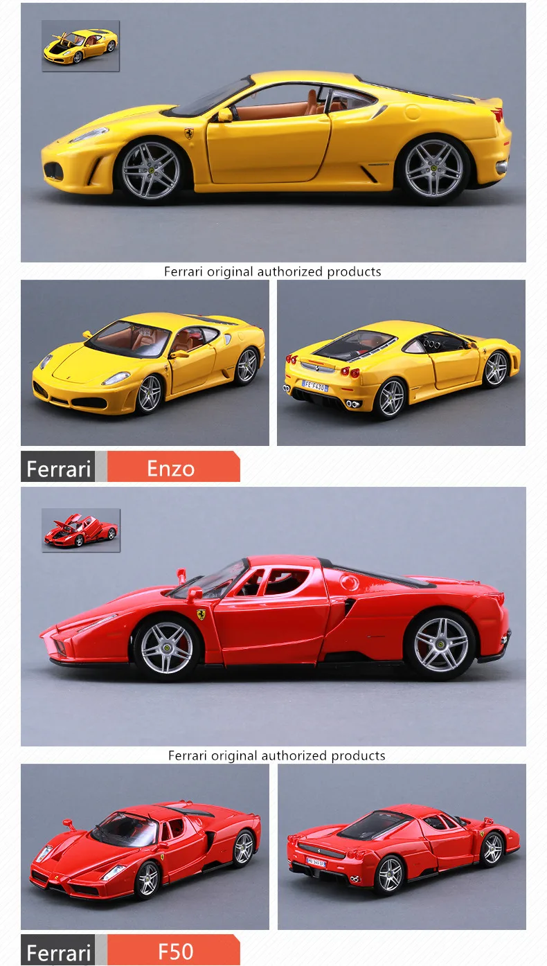 Bburago 1:24 Ferrari F12TDF коллекция производитель авторизованный имитационный сплав модель автомобиля украшения Коллекция игрушек инструменты
