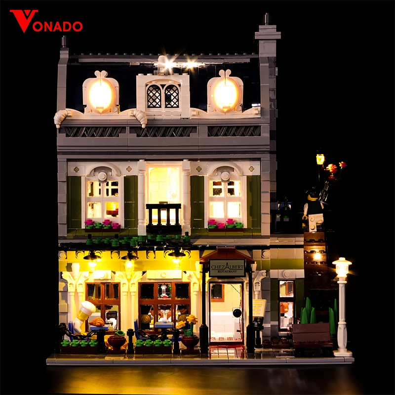 

Led Light For Lego 10243 Building Blocks City Street Compatible 15010 Creator Parisian Restaurant Toys (light with Battery box)