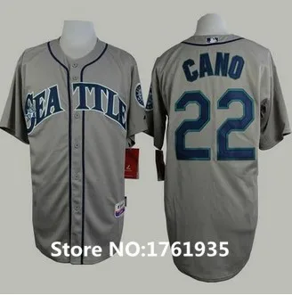 Seattle Mariners #22 Robinson Cano Grey Cool Base Stitched Baseball Jersey