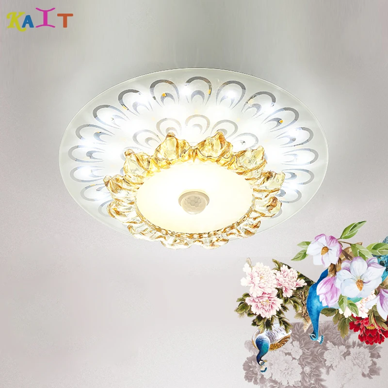 

Square Round ceiling lamp living room crystal corridor aisle LED Ceiling Lights