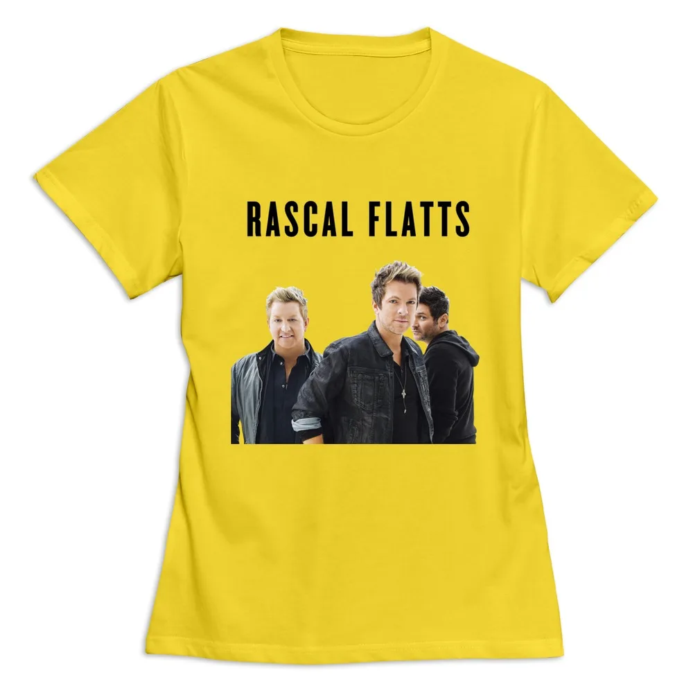 Rascal Flatts T Shirt for Women's Neck Artist Ladies Tee Shirts 2015 Hot Sale