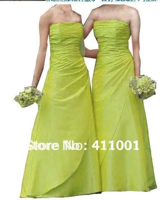 lemon green bridesmaid dresses