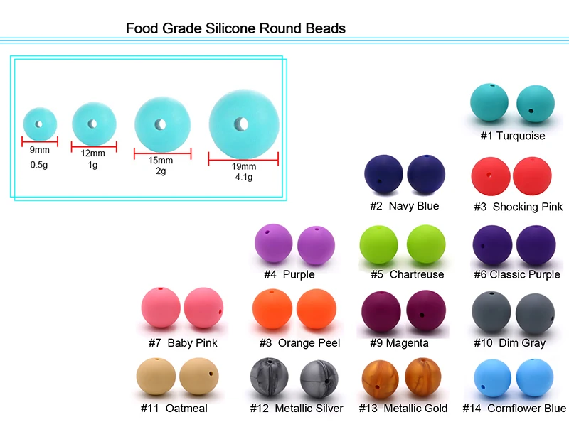 50 шт силиконовые бусины 12 мм Экологичные сенсорные Прорезыватели для зубов ожерелье пищевого качества для мам для кормления DIY Ювелирные изделия Детские Прорезыватели для зубов
