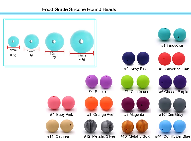 silicone round beads-1
