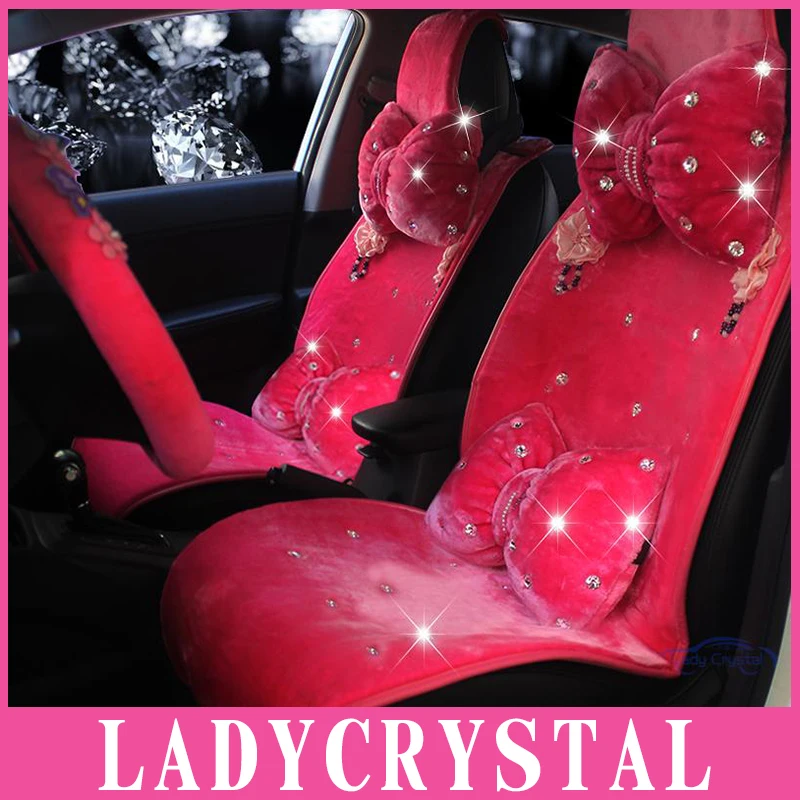 Мягкий теплый плюшевый чехол Ladycrystal для автомобильного сиденья аксессуары