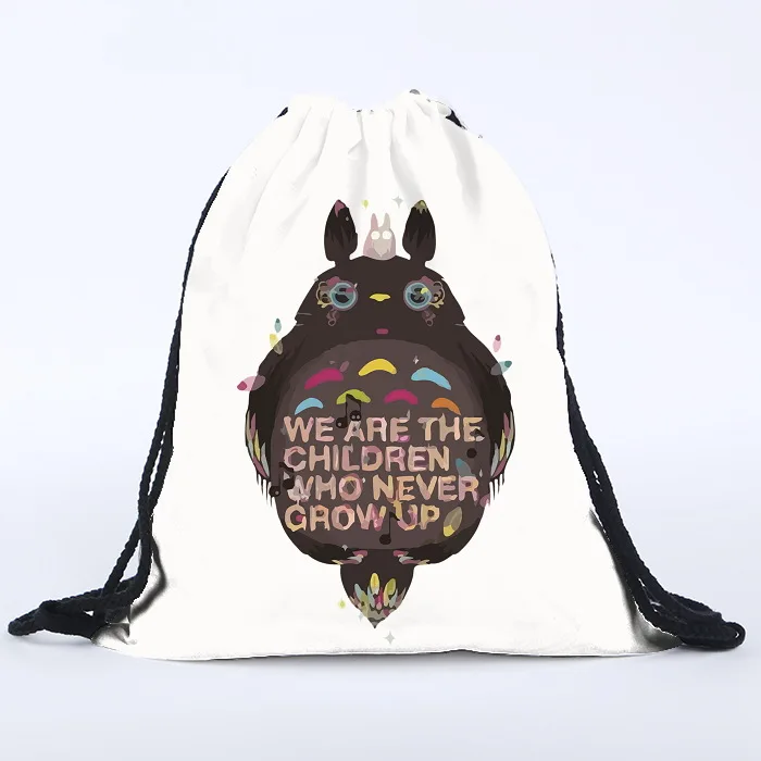 HAKOONA الكرتون Totoro نمط حقائب أحذية البوليستر النسيج السفر أكتاف رباط سحب لحقيبة ظهر تخزين أكياس المنظمون 39*30 سنتيمتر HAKOONA الكرتون Totoro نمط حقائب أحذية البوليستر النسيج السفر أكتاف رباط سحب لحقيبة ظهر تخزين أكياس المنظمون 39*30 سنتيمتر